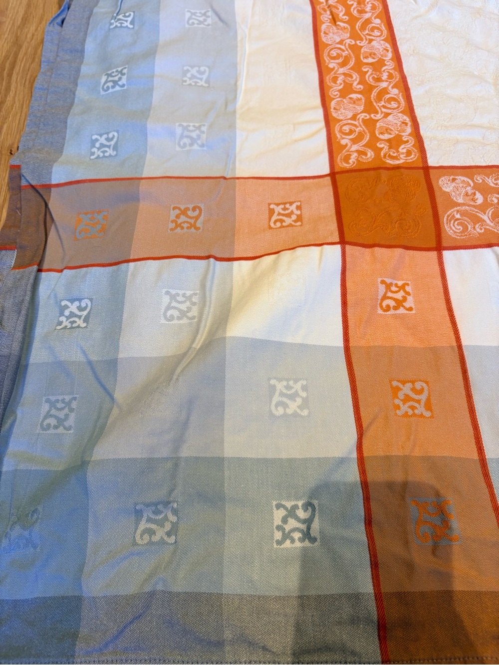 Anne de Solene France jacquard cotton tablecloth 66x112
